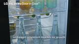 LG Knock. Knock. Keep it cool! | InstaView™ Door-in-Door™ | 601L capacité | Réfrigérateur américain | DoorCooling+™ | Total No Frost, play video, GSX960NSVZ, thumbnail 1