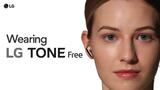 LG TONE Free FP5 - سماعات أذن لاسلكية عبر البلوتوث، ومحسّنة لإلغاء الضوضاء, play video, TONE-FP5W, thumbnail 1
