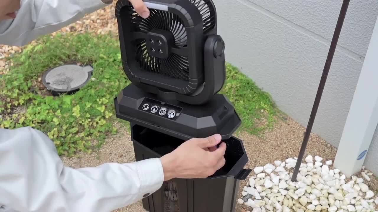 楽天市場】ミストファン 屋外用 扇風機 キャンプ アウトドア