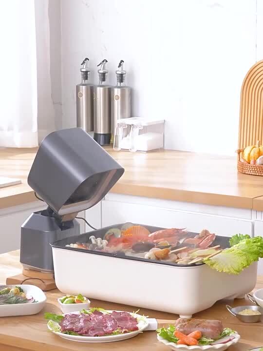 楽天市場】卓上レンジフード 卓上換気扇 焼肉煙吸引機