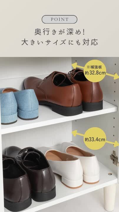 楽天市場】2列 シューズBOX 3扉 5段 7段 通気性 高さ調整 扉付き