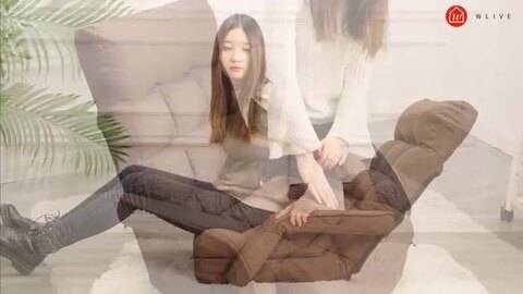 ニトリ 肘連動座椅子 リビングファブリック フロアチェア フロアチェア WEIMALL 座椅子 肘掛付き 回転式 1人掛け 腰痛対策
