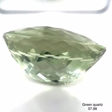 楽天市場】超大粒！グリーンクォーツ ルース 57.988ct【日独宝石研究所