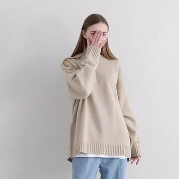 theory luxe 　オーバーサイズ　五分袖ニット　2024　ウォッシャブル TCホールガーメント(R)ニット ドルマン7分袖プルオーバー