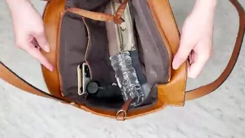 FIRANO キャメルショルダーバッグ 2wayバッグ （バッグイン