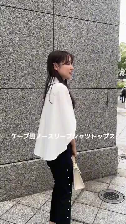 楽天市場】ケープ風 ノースリーブ シャツ レディース トップス