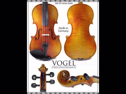 Vogel 200 高級 バイオリン セット 本体 ペルナンブーコ弓 ケース 肩当て 松脂 ポリッシュ 6点セット アンティーク仕上げ ドイツ製  4/4サイズ | クライスラーミュージック