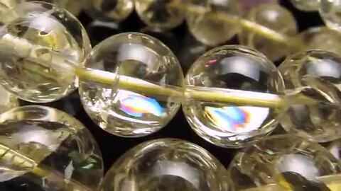 レモンクォーツの透明感ブレスレット 17mm 楽天市場】レモンクォーツ ブレスレットの通販