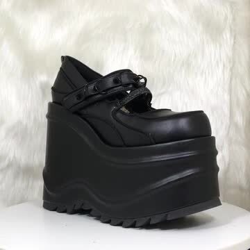 demonia デモニア パンプス 厚底 ウェッジソール 15 cm サイズ6 楽天市場】DEMONIA【取り寄せ】デモニア・コーンスパイクメリー