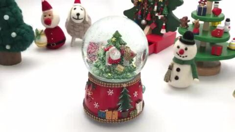 【未使用品】クリスマスツリー　オルゴール　Xmas サンタクロース　雪だるま
