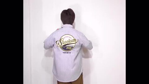 希少 JACKROSE スクーカム 半袖シャツ ストライプ 刺繍ロゴ 白 紺 L 22ss-sks01-2-1.jpg