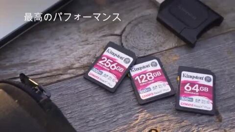 楽天市場】キングストン SDカード 256GB Canvas React Plus SDメモリ