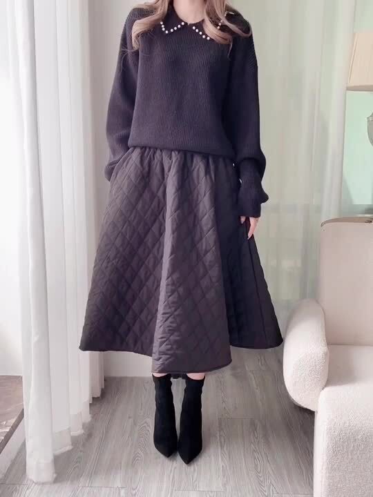 楽天市場】〔カ〕 スカート ロング 秋冬 キルティングスカート 楽天市場】〔カ〕 スカート ロング 秋冬 キルティングスカート
