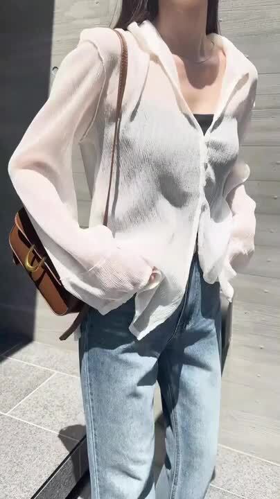 楽天市場】2000円クーポンで3990円☆シャツ シアー ブラウス