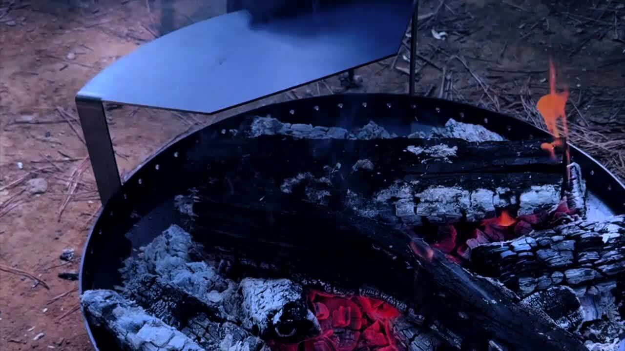 無骨焚き火台 【炎満】バッグ付きrugged garage×dekitech RUGGED