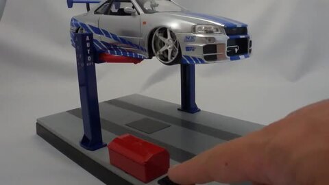 楽天市場】☆1/24スケール用 電動カーリフト ジオラマセット