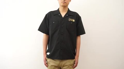Schott 黒 半袖　ワークシャツ Schott ワークシャツ 半袖 黒 - メルカリ
