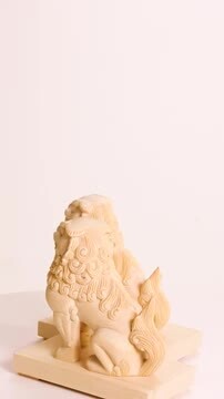楽天市場】【総高10cm】狛犬・獅子 木彫り 仏像 一刀彫 / 素材