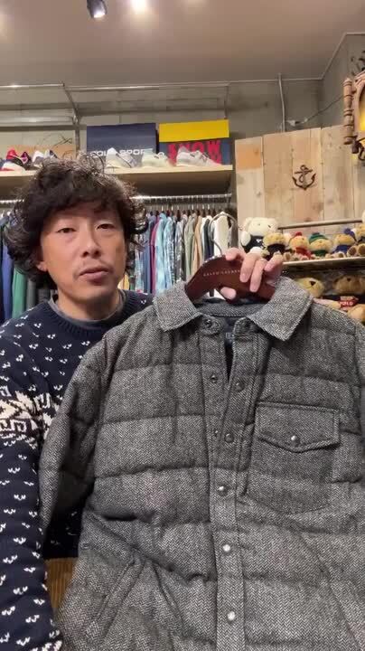 ポロラルフローレン リバーシブルツイードジャケット L ヘリンボーン ブルゾン 楽天市場】Polo Ralph Lauren ポロ ラルフローレン ツイード ダウン