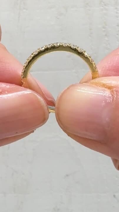 K18 指輪　pt800 ダイヤ0.2刻印あり 楽天市場】K18 ダイヤモンド 0.2ct ハーフエタニティリング