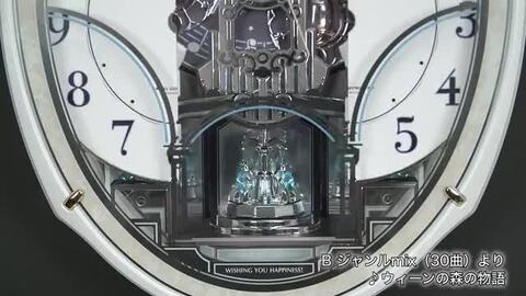 電波時計　からくり時計　掛時計　スモールワールド　未使用品　4MN450RH04 リズム スモールワールドリリィN 4MN554RH06 (時計) 価格比較