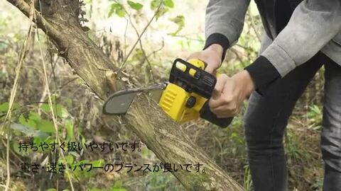 VOLTAGA 充電式チェーンソー 充電式 電動チェーンソー 4000mAh