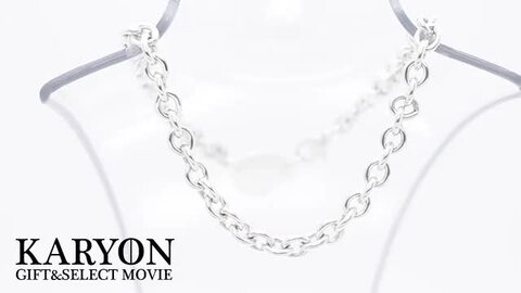 美品 ティファニー コンビ オーバル ラウンド ライン カフス 925 750 Tiffany & Co. - ティファニークロスネックレス SV925 750(K18