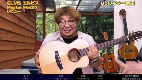 エルビス　アコースティックギター　Master Mini20 ELVISエルビス Master Mini 20・抱えやすい本格的なミニギター