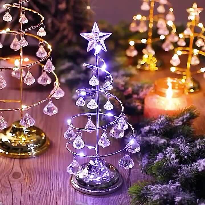 卓上ミニクリスマスツリーセット LEDライト付き 重力ベース wrtd013-14.jpg