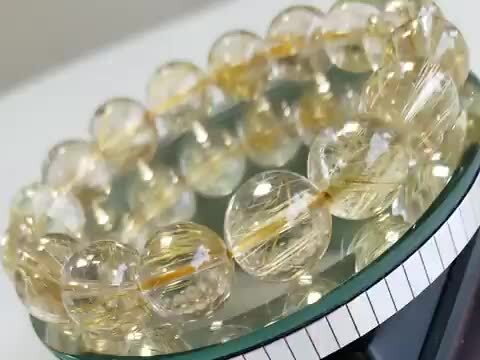 楽天市場】鑑別書付き ルチルクォーツ ブレスレット 約13mm 5A