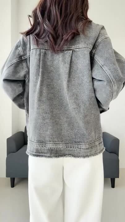 楽天市場】バンドカラーデニムジャケット 【メール便不可