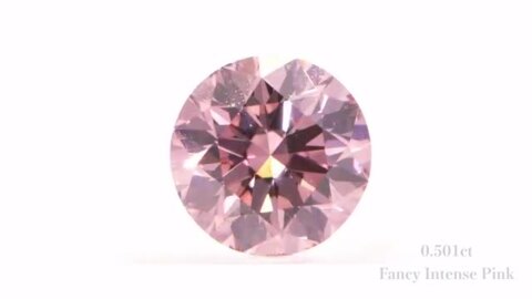 アーガイル産 ピンクダイヤモンド ルース 5PR 【Fancy Intense Pink 0.501ct】 /s016dp ジュエリー専門店  malvaceae│マルヴェセア ジュエリーの街 甲府・山梨から送る本物のジュエリー