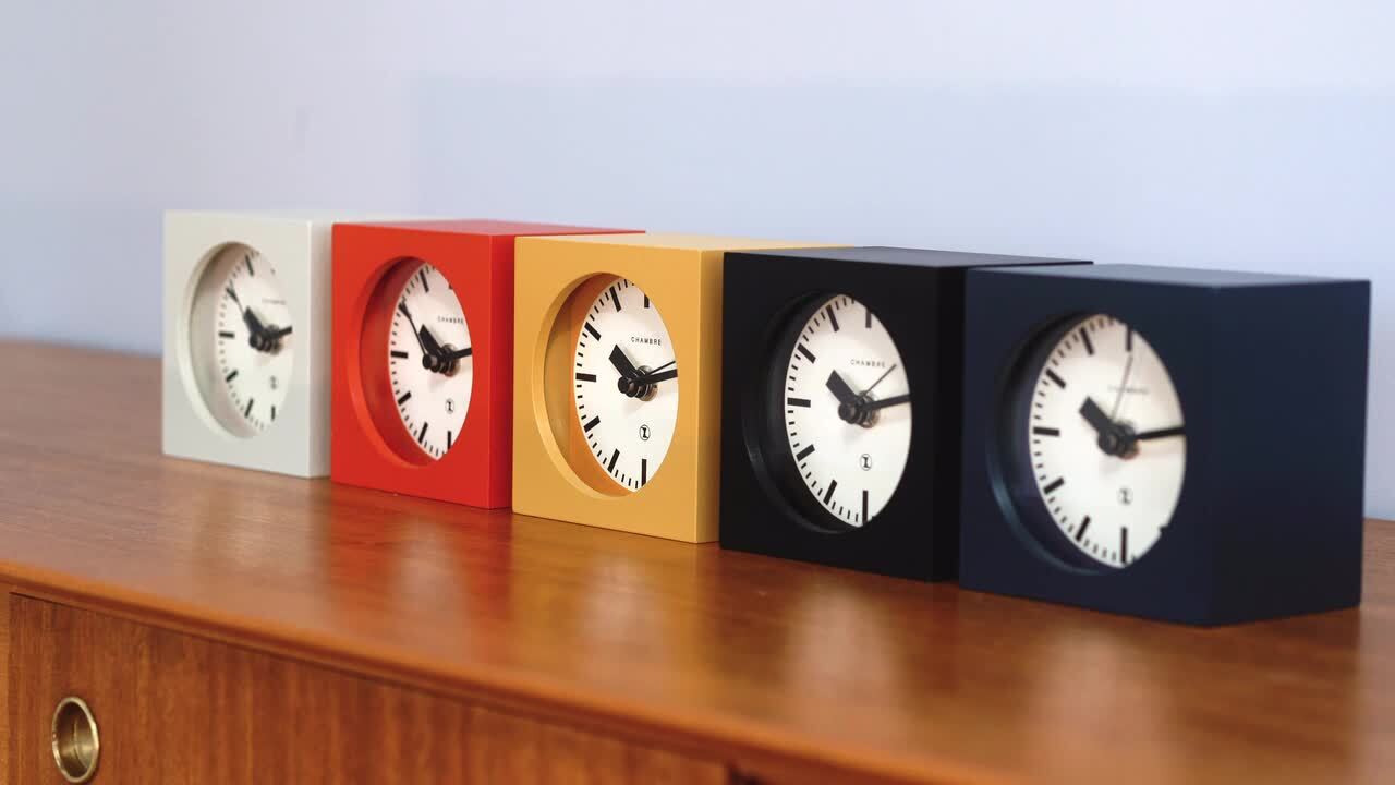 楽天市場】シャンブル 置時計 CHAMBRE BLOCK DESK CLOCK BLACK