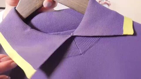 楽天市場】ニット プルオーバー トップス 変形衿 アーム刺繍ロゴ
