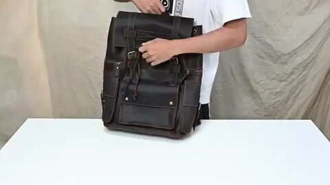 楽天市場】本革 リュックサック バッグ 革 メンズ レトロ バック