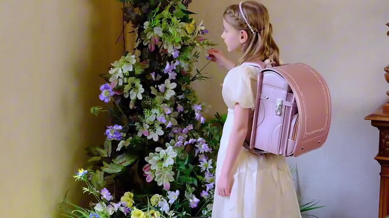 Coulomb さくら モデル 高級人気美しい ランドセル 女の子用/小学生通学カバン/豪華なさくら刺繍/ツヤありパール生地/丈夫な手縫い/ 0032Coulombさくら モデル 高級人気美しい ランドセル 女の子用