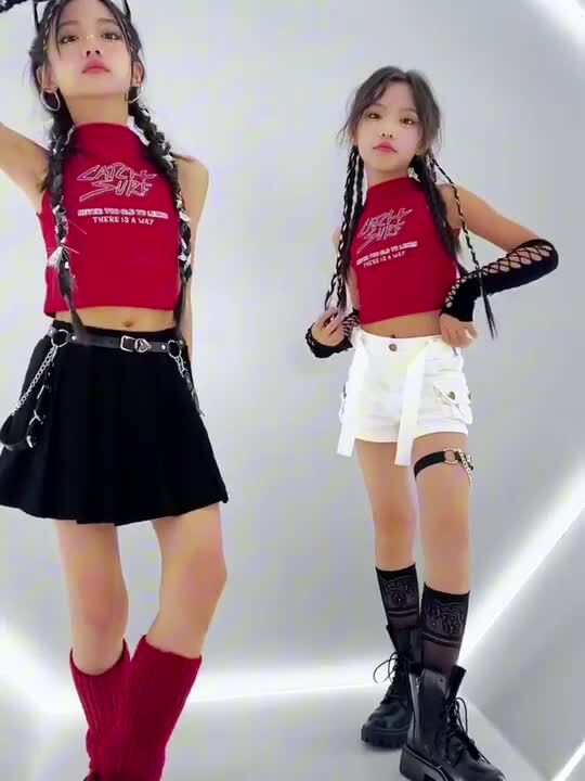 楽天市場】レッドタンクトップ キッズ ダンス 衣装 ダンス