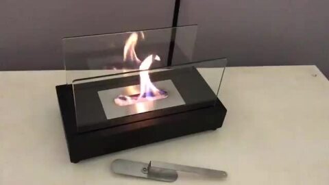 ガレージ・ゼロ バイオエタノール暖炉 長方形 ブラック(屋内・屋外両用)
