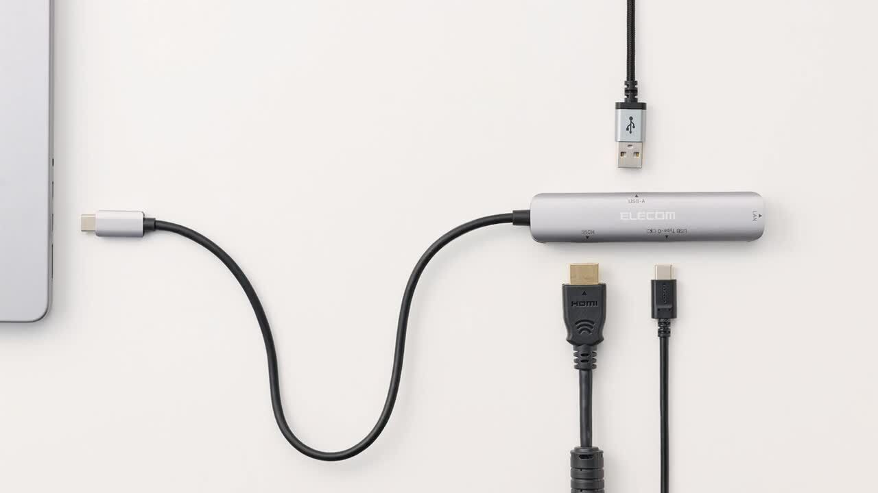 楽天市場】エレコム Type-Cドッキングステーション 4in1 HDMI+
