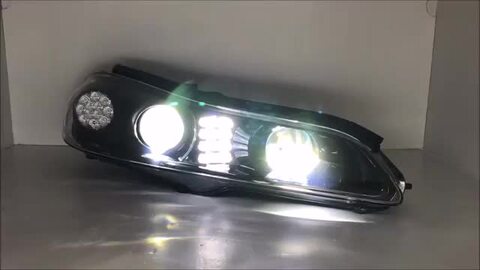 楽天市場】S15 シルビア LED ヘッドライト V2 ブラック