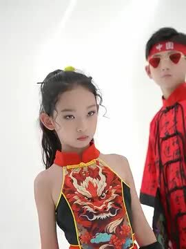 キッズダンス衣装 ジャケット パンツ 龍柄 中華風 セットアップ ヒップホップ キッズ 衣装 レッド 子供服 男の子 女の子 ストリート コート 長袖 チャック パン 赤 龍柄 3点セット キッズダンス ヒップホップ キッズダンス衣装