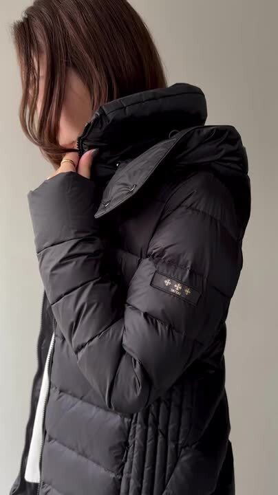 466家　美品　タトラス　ポリテアマ　20AW ダウンコート　ブラック TATRAS タトラス ダウンコート/POLITEAMA ポリテアマ【大きい