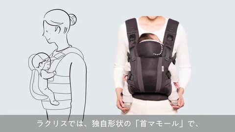 ふるさと納税 未使用】アップリカ 抱っこ紐 ベージュ Lacris ラクリスAprica 抱っこひも・スリング