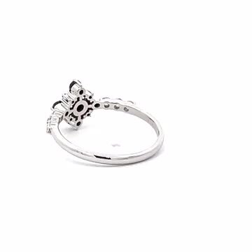【美品】エステール K18WG ブラックダイヤ リング 楽天市場】エステール ブラックダイヤモンド リング 0.42ct