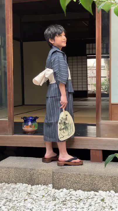 子供用 浴衣3点セット 120cm 男児 KYOETSU 浴衣 子供 セット 男の子 【 浴衣セット 豪華3点 bi し