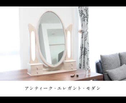 楽天市場】ドレッサー 三面鏡 ライト付き 女優ミラー 日本製 完成品 
