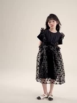 楽天市場】子供服 キッズ 半袖 ワンピース シフォン フリル