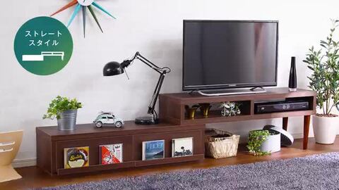 楽天市場】テレビ台 完成品 おしゃれ 伸縮式 コーナー テレビ