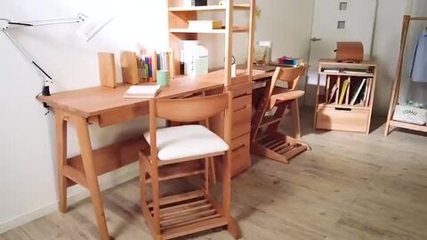 第一木工　学習机　机　② 奥本木工所 学習机