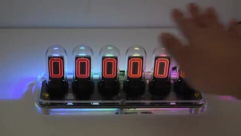 楽天市場】ニキシー管 デジタル時計 アプリ操作 LED クロック 楽天市場】ニキシー管 デジタル時計 アプリ操作 LED クロック
